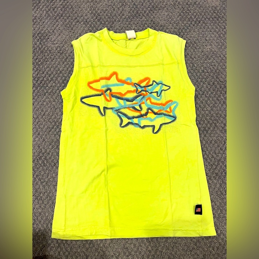 Charlie Rocket Yellow Athletic Tank Top